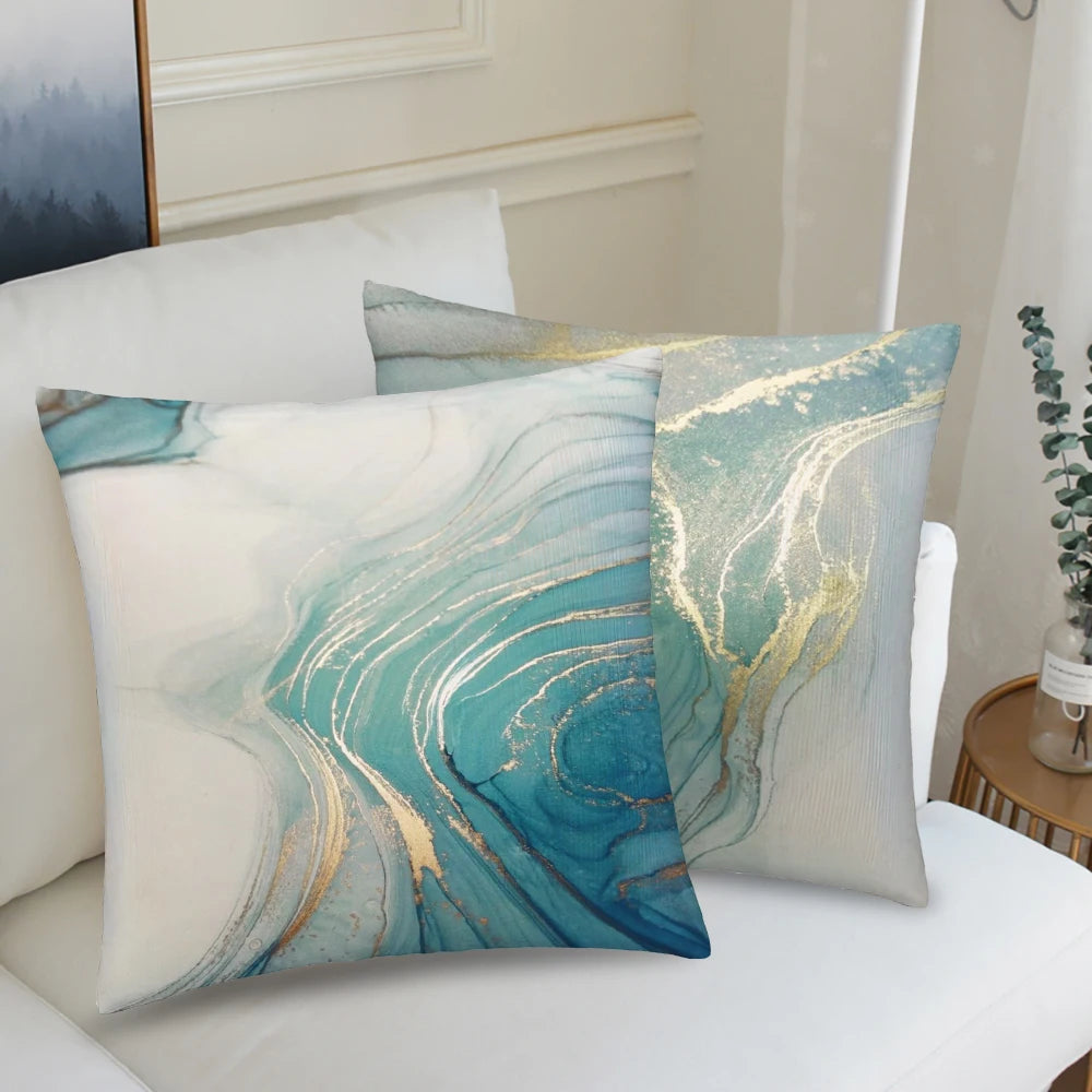 Abstract Marble Pattern Pillow Cover