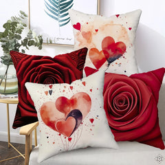 Heart Pillow Cover for Valentine's Day