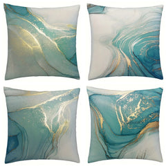 Abstract Marble Pattern Pillow Cover